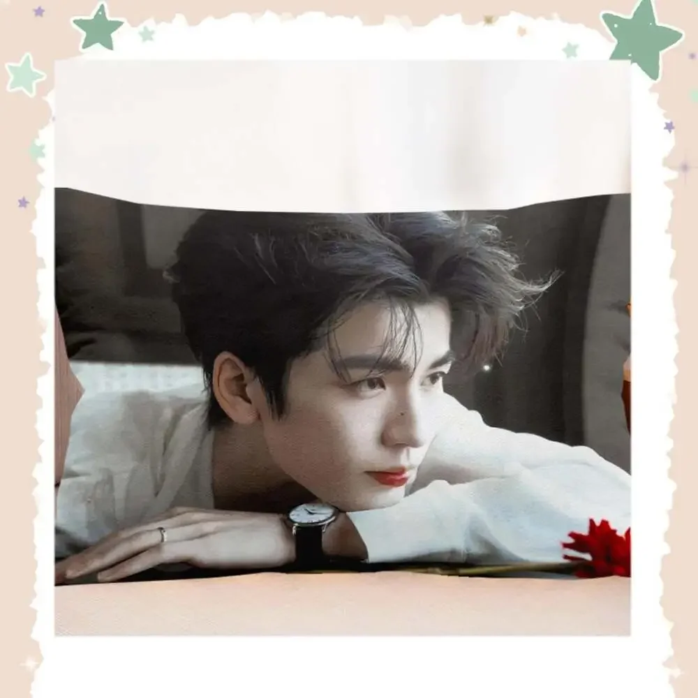 free US fast shipping Zhang Linghe Pillowcase,Star Photo Pillow Cover, Single Be